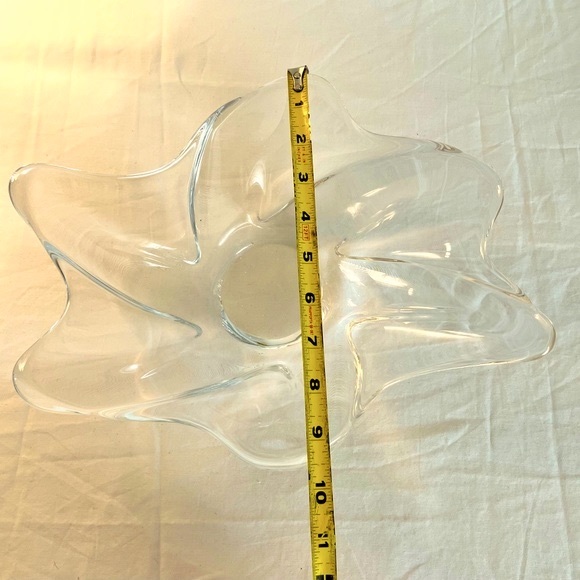 Daum France Vintage Signed Clear Crystal Glass Dish 12”x 10”x3” - Picture 3 of 14